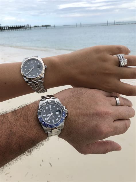 rolex his and her watch sets|Rolex couple watches.